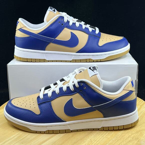Nike By You Dunk Low Blue Beige FV9524-900 Men\'s Size 10.5 Shoes